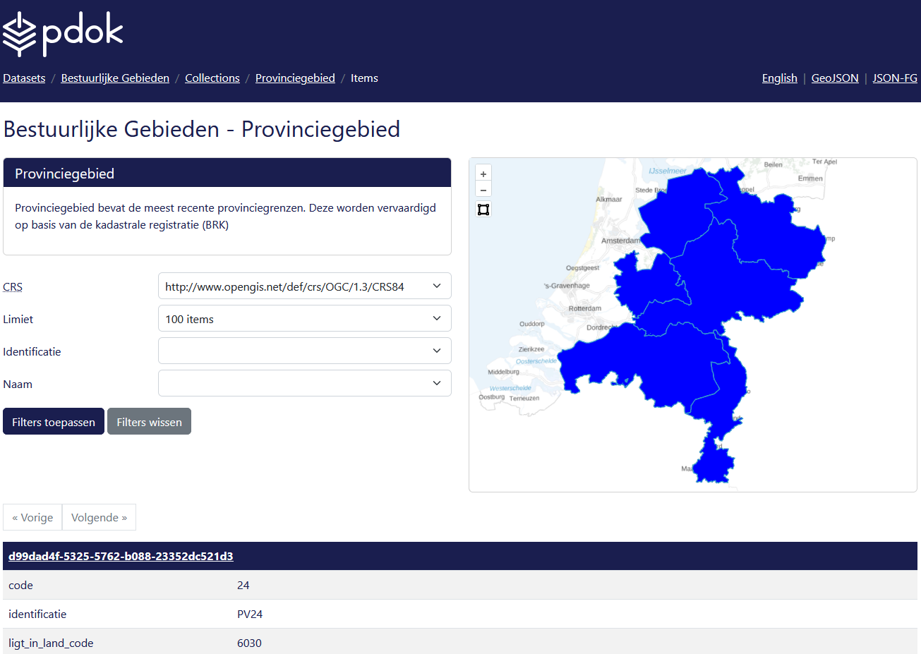 Provinciegebiedcollectie